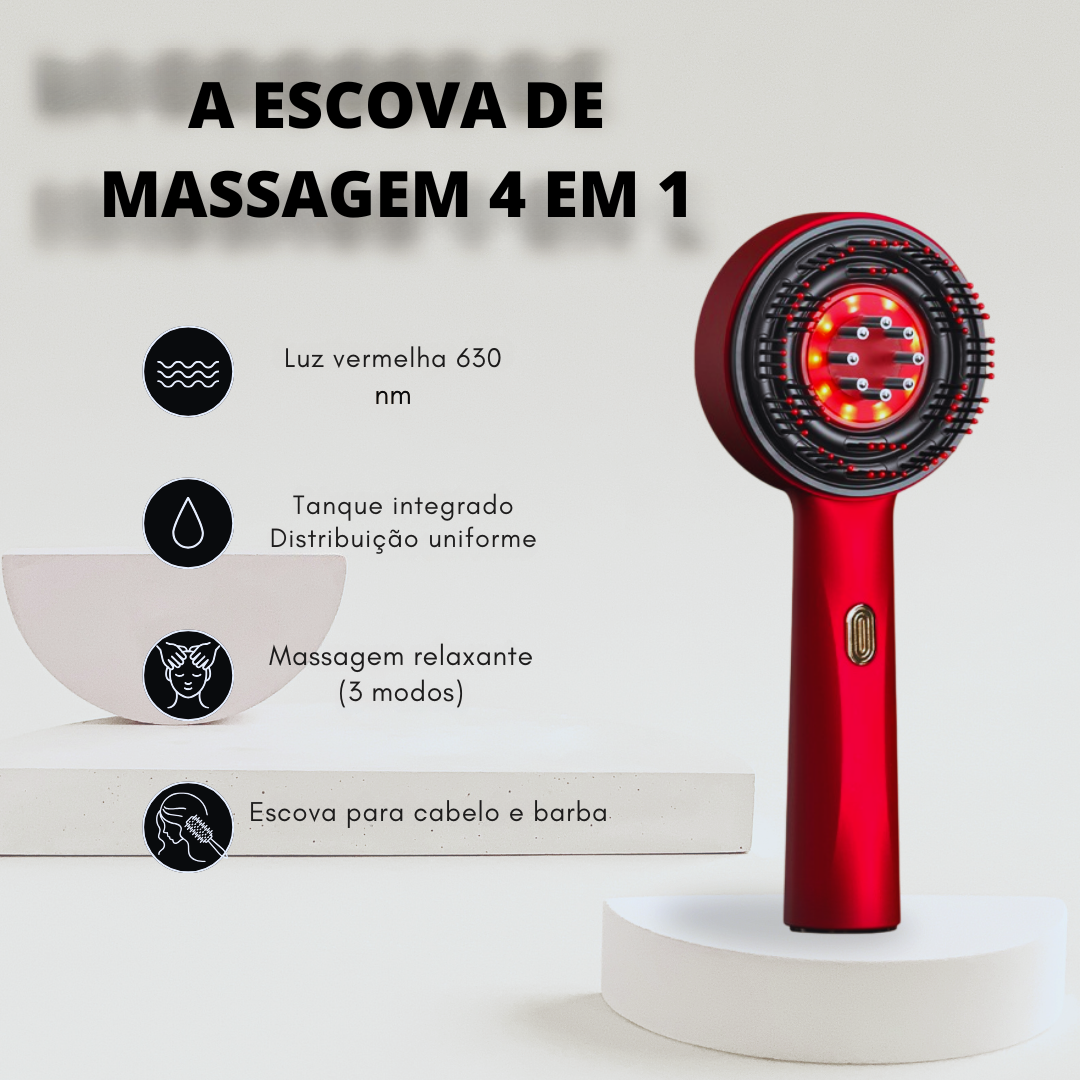 Escova 3 em 1 para o crescimento do cabelo