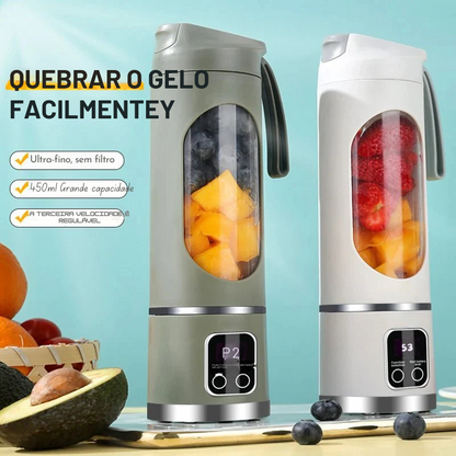 🥤 Mini Liquidificador Portátil  – Prepare seus sumos em qualquer lugar!