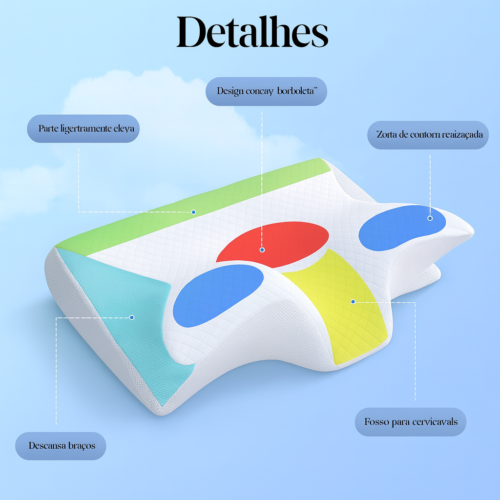 Almofada Borboleta Anti-Dores Cervicais