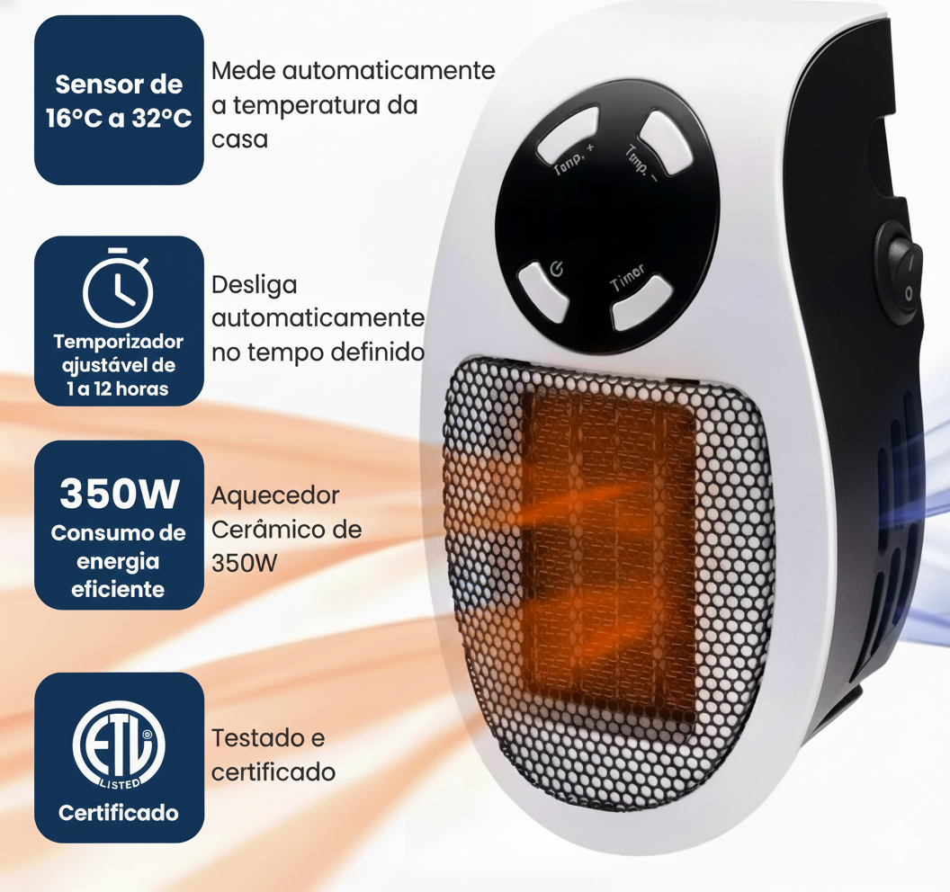 InteliHeat™ –  quecedor de Parede Inteligente