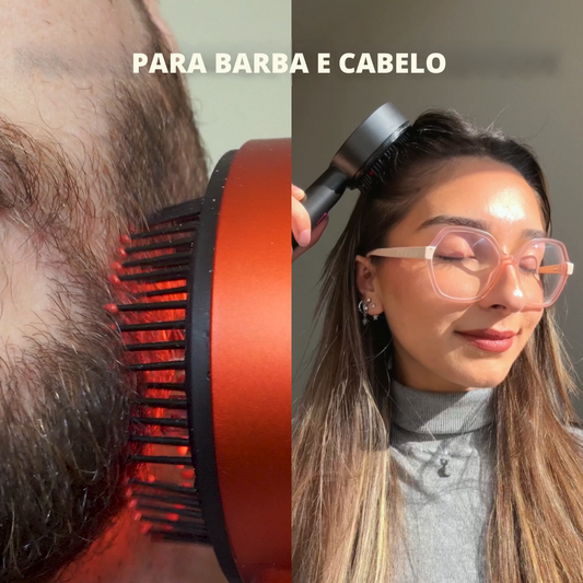 Escova 3 em 1 para o crescimento do cabelo