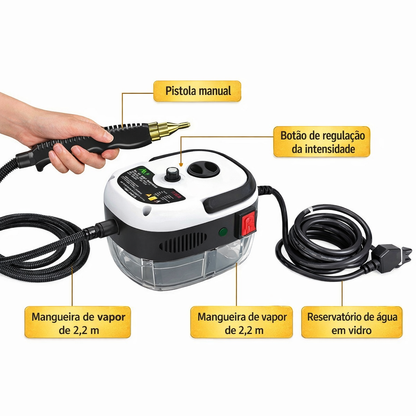 VapoClean™ — Limpeza Profunda a Vapor, Sem Esforço
